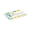 Rectangle Paper Reward Incentive Card DIY-K043-06-08-3