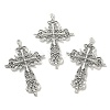 Tibetan Style Zinc Alloy Big Pendants TIBEP-R334-117AS-RS-4