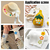 96Pcs 16 Colors Flower Computerized Embroidery Cloth Iron On Patches PATC-AR0001-17-5