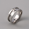 201 Stainless Steel Grooved Finger Ring Settings STAS-WH0027-26E-P-1