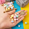 150Pcs 15 Styles Silicone Beads SIL-TA0001-25-7