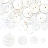 70Pcs 4 Styles 2-Hole Freshwater Shell Buttons BUTT-FG0001-16-1