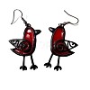 Bird Alloy Resin Dangle Earrings FS-WG8BC40-05-1