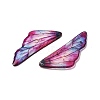 2Pcs Transparent Epoxy Resin Pendants RESI-A044-04B-2