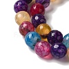 Dyed & Heated Natural Dragon Veins Agate Beads Strands G-P539-A01-21-4