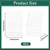 6Pcs Organic Glass Slant Back Jewelry Displays ODIS-CP0001-06-2