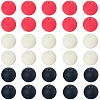 Rubberized Style Imitated Silicone Acrylic Beads MACR-PA0001-06B-05-6
