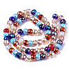 Electroplate Glass Beads Strands EGLA-Q125-006-2