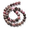 Natural Rhodonite Beads Strands G-G828-02-10mm-7