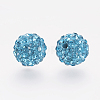Polymer Clay Rhinestone Beads X-RB-K050-8mm-C24-2
