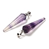 Natural Fluorite Pointed Pendants G-D089-01P-02-2