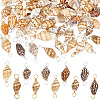 100Pcs 2 Colors Natural Shell Connector Charms PALLOY-AB00235-1
