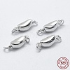 Anti-Tarnish Rhodium Plated 925 Sterling Silver Box Clasps LS-STER-F037-032P-4