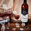 Flower Acrylic Wine Glass Charms Tag AJEW-WH0248-384C-4