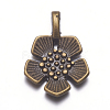 Tibetan Style Alloy Pendants TIBEP-A12063-LF-1