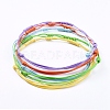 Adjustable Korean Waxed Polyester Cord Bracelets BJEW-JB05068-02-3
