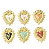 304 Stainless Steel Enamel Pendants STAS-I346-57G-1