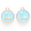 Golden Plated Alloy Enamel Charms LS-ENAM-S118-04L-1