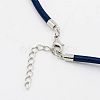 Silk Cord Necklaces Making NFS005-08-3
