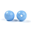 Opaque Solid Color Glass Beads GLAA-N007-8mm-A14-2