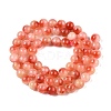 Dyed Natural White Jade Beads Strands G-T138-6mm-210-18-2