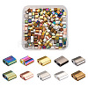 200Pcs 10 Colors Electroplate Glass Seed Beads SEED-CD0001-03A-1