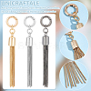 Unicraftale 3 Sets 3 Colors  Alloy Keychain Tassel Chain Pendant Decoration HJEW-UN0001-25-5