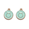 Alloy Enamel Pendants ENAM-S124-01B-15C-1