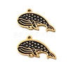 Ion Plating(IP) 304 Stainless Steel Enamel Pendants STAS-M102-57G-1
