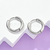 Tarnish Resistant 304 Stainless Steel Huggie Hoop Earrings EJEW-F111B-16mm-P-1