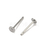 Non-Tarnish 316 Surgical Stainless Steel Flat Round Blank Peg Stud Earring Settings STAS-R073-06G-3