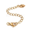 201 Stainless Steel Curb Chain Extender SA-CBA0FDA-01G-10-1