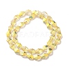 Transparent Electroplate Glass Beads Strands EGLA-F159-HP02-2