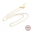 925 Sterling Silver Beadable Necklaces STER-I021-01G-5