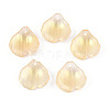 Transparent Glass Petal Pendants GLAA-T030-05D-1