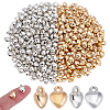 400Pcs 2 Colors CCB Plastic Charms CCB-ME0001-11-1