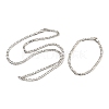 Brass Figaro Chain Bracelets & Necklaces for Women NJEW-U011-11P-1