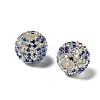 Sparkle Glass Rhinestone Round Beads OACR-S048-01J-1