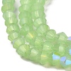 Imitation Jade Electroplate Glass Beads Strands EGLA-A039-J4mm-L01-3