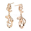 Brass Stud Earring Findings KK-N216-408-2