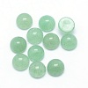 Natural Green Aventurine Cabochons G-P393-R15-6mm-1