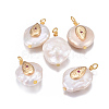 Natural Cultured Freshwater Pearl Pendants PEAR-E013-21A-2