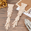 SUPERFINDINGS 2Pcs Rubber Wooden Carved Decor Applique WOOD-FH0001-78-5