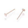 304 Stainless Steel Stud Earring Findings STAS-H436-24RG-3mm-3