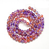 Baking Painted Glass Beads Strands DGLA-Q023-6mm-DB41-01-2
