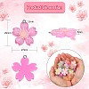 24Pcs 12 Colors Translucent Resin Pendants RESI-CJ0002-50-2