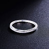 SHEGRACE Classic Rhodium Plated 925 Sterling Silver Finger Ring JR395B-3