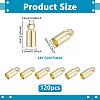 Brass Cord End FIND-PH0028-49C-G-2