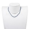 Electroplate Glass Beaded Necklaces NJEW-JN02793-5