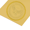 Plastic Self Adhesive Gold Foil Embossed Stickers DIY-WH0211-009-4
